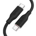 Anker Powerline III Flow USB-C auf USB-C Ladekabel 100W 90cm - Typ-C Kabel für iPad, MacBook Pro, iPad Pro, Galaxy S20