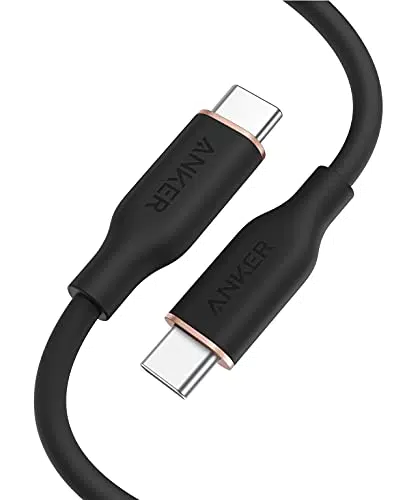 Anker Powerline III Flow USB-C auf USB-C Ladekabel 100W 90cm - Typ-C Kabel für iPad, MacBook Pro, iPad Pro, Galaxy S20