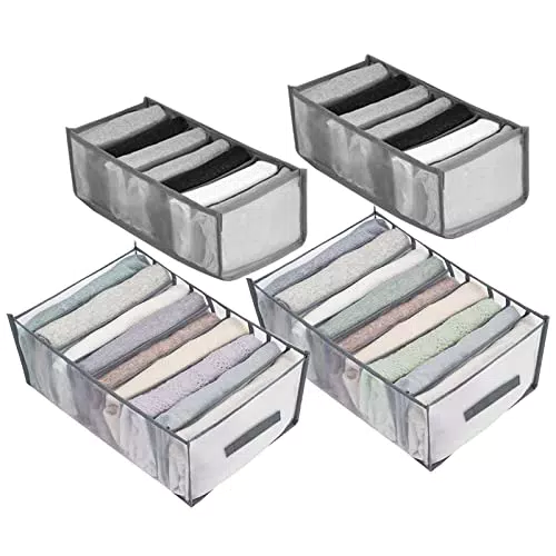 Kleiderschrank Organizer aus Mesh für Hosen, Shirts und BHs