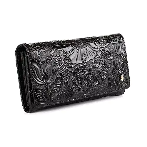 Anthoni Crown Damen Reisebrieftasche - Schwarz