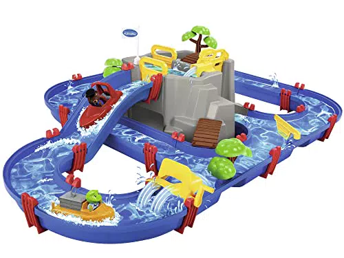 AquaPlay Bergsee Wasserbahn Set - MegaBridge mit 3 Spielstationen