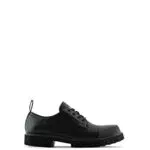 Armani Exchange Herren Oxford Schuhe mit Chunky Rubber Sole und Back Logo Tape - Schwarz