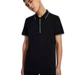 Armani Exchange Herren Poloshirt aus Stretch-Baumwolle - Blau