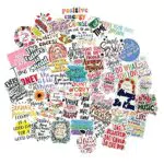 Motivationsaufkleber für Laptop und Bullet Journal: Vinyl Sticker mit positiven Sprüchen