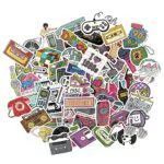 Retro Vintage Aufkleber für Scrapbooking und Dekoration - Aesthetic 80er 90er Jahre Design