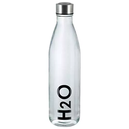 Axentia Glas Trinkflasche - Nachhaltige Wasserflasche für Erwachsene