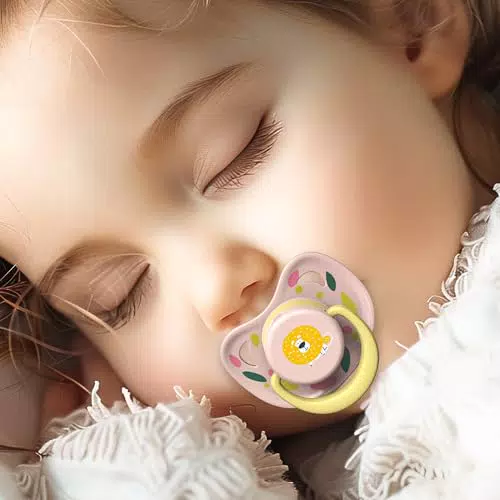 Baby Schnuller Set aus Silikon mit Ersatz Nippel und Clips - Zahnfreundlich