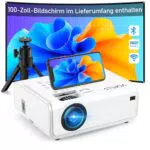 Beamer 4K Heimkino mit 18000 Lumen und 5G WiFi - Projektor für TV-Box/PS5/iOS/Android