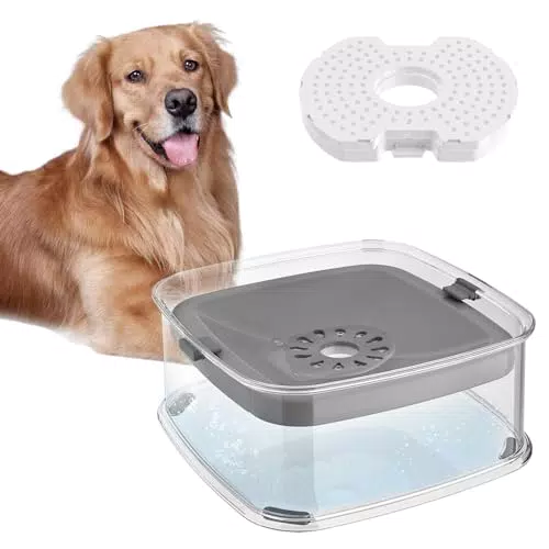 Hundenapf Beautlinks Auslaufsicher - Wassernapf für Hunde rutschfest und Anti Schlabber