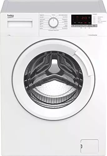 Beko Frontlader Waschmaschine mit 1600 U/Min und 15 Programmen - Allergikergeeignet