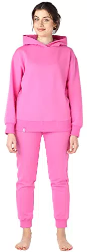 Bellivalini Sportanzug Damen Jogginganzug Trainingsanzug aus Baumwolle Zweiteiler lange Ärmel BLV223
