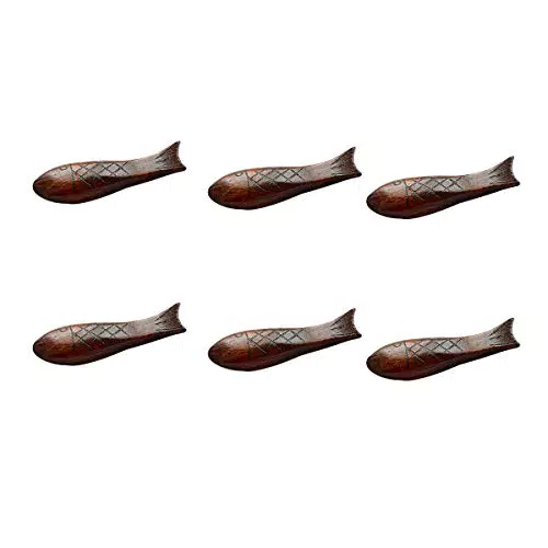 Bestonzon Japanischer Stil Natürliche Holzstäbchenhalter Handgemacht Runde Trommel Fischstäbchen Gabel Messer Rack