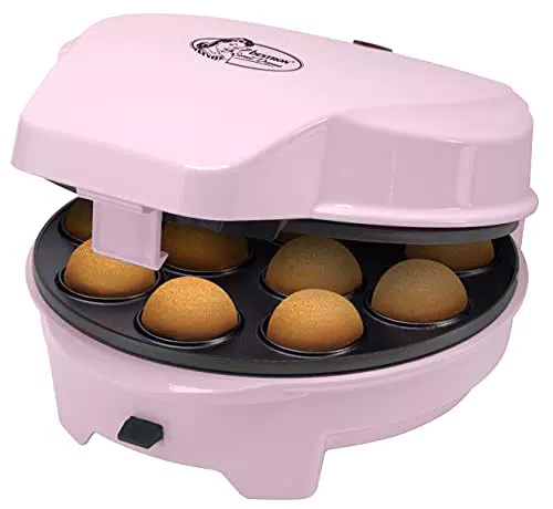 Bestron 3-in-1 Cakemaker im Retro Design mit 3 Backplatten: Donuts, Muffins, Cakepops