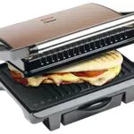 Elektrischer Kontaktgrill von Bestron mit Cool-Touch-Handgriff & Antihaftbeschichtung