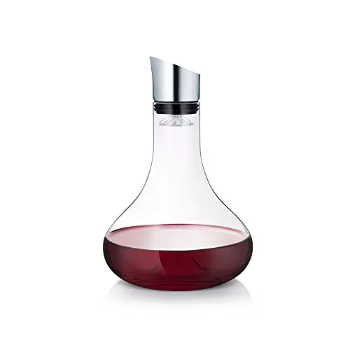 Blomus Dekantierkaraffe aus Glas für Weinbelüftung und komfortables Eingießen