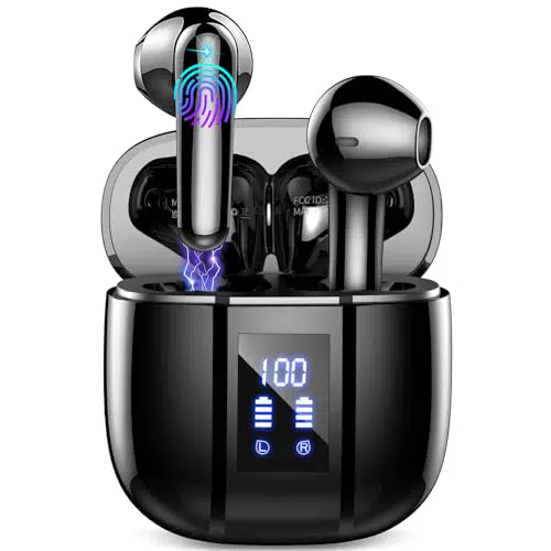 Wireless In-Ear Kopfhörer mit Noise Cancelling und Deep Bass - Bluetooth, Wasserdicht, Mikrofon