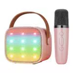 BONAOK Karaoke Mikrofon - Kabelloses Elektronisches Spielzeug mit Bluetooth und LED-Lichteffekten