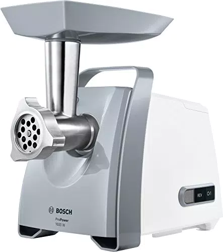 Bosch Fleischwolf CompactPower MFW45020 - Elektrische Wurstmaschine aus Edelstahl mit Zubehör