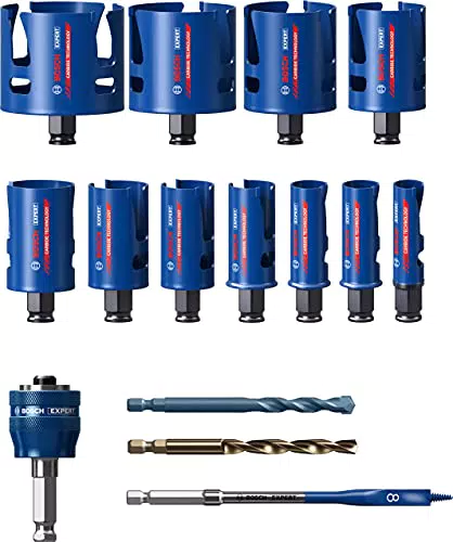 Bosch Professional Lochsäge Set für Weichholz, Ø 20-76 mm