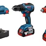 Bosch Professional 18V Akku Drehschlagschrauber GDX 18V-200 und Akku-Bohrschrauber GSR 18V-55