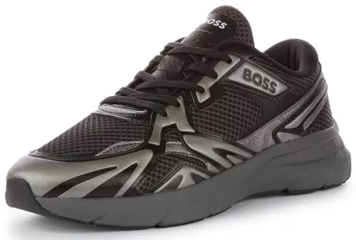 BOSS Herren Owen Runn Sneakers in Schwarz aus verschiedenen Materialien
