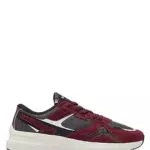 BOSS Herren Owen Runn Sneakers aus Veloursleder und Mesh - Hellrot