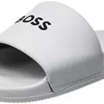 BOSS Herren Reese Slides mit Logo-Stickerei - Made in Italy