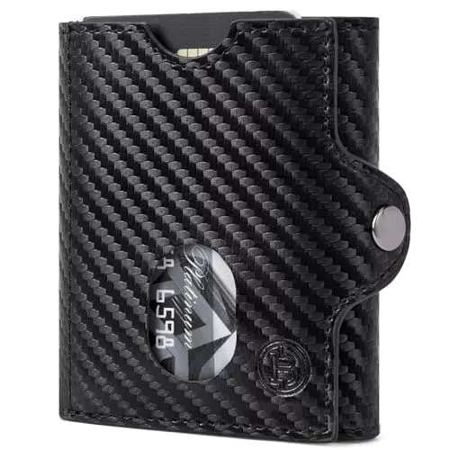 "BOSTANTEN Slim Wallet mit RFID-Schutz - Geldbörse für Herren & Damen mit Münzfach und Kartenetui"