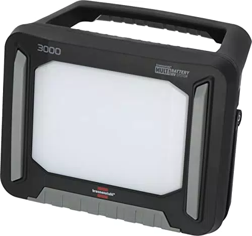 LED Akku Baustrahler von Brennenstuhl - 3150lm, IP65, Arbeitsleuchte - Kompatibel mit 18V Akkus - Made in Germany