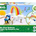 BRIO Mein erstes Bahn Regenbogen Set - Eisenbahn-Spiel mit Licht- und Soundeffekten