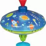 LED Brummkreisel Weltall Ø 18,5 cm H= 21 cm - Blech und Kunststoff