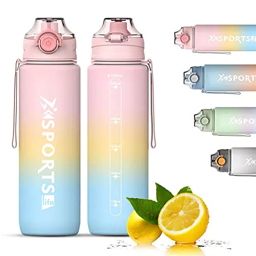 Bugucat Trinkflasche 2.2Liter, Wasserflasche aus Tritan