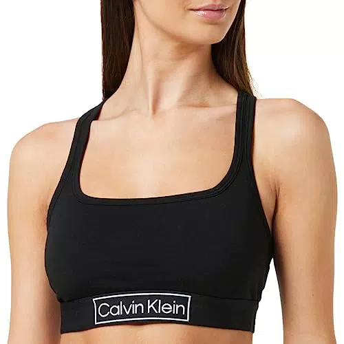 Calvin Klein Damen Bralette Stretch BH - Schwarz