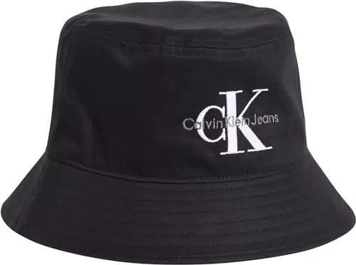 Calvin Klein Jeans Herren Fischerhut Monogram Bucket Hat - Schwarz