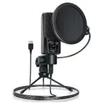 USB Kondensator Mikrofon für PC und Podcasting mit Nierencharakteristik und Ständer