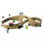 Monstertruck Spielzeugparcours für Kinder von 5-12 Jahren - Erweiterbarer Parcours mit Hindernissen