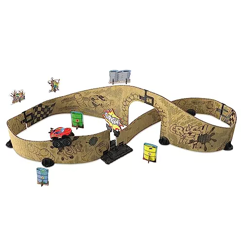 Monstertruck Spielzeugparcours für Kinder von 5-12 Jahren - Erweiterbarer Parcours mit Hindernissen