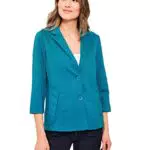 CECIL Damen Blazer 3/4 Arm - Stilvolle Eleganz in Caribbean Blue - Größe XXL