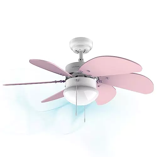 Cecotec Deckenventilator EnergySilence 3600 Vision - Leiser Ventilator mit Lampe und 3 Geschwindigkeiten