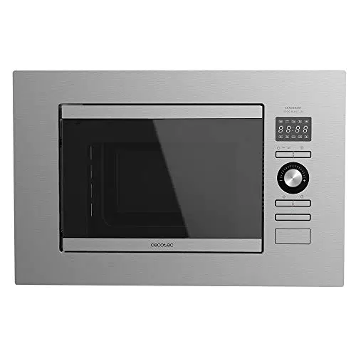 Cecotec Einbau-Mikrowelle GrandHeat 2090 - 800W, 20L, Grill, Timer, 8 Programme