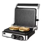 Cecotec Elektrischer Tischgrill Rock'nGrill Dual 2000 W - Temperaturregelung, abnehmbare antihaftbeschichtete Platten - 180º Öffnung