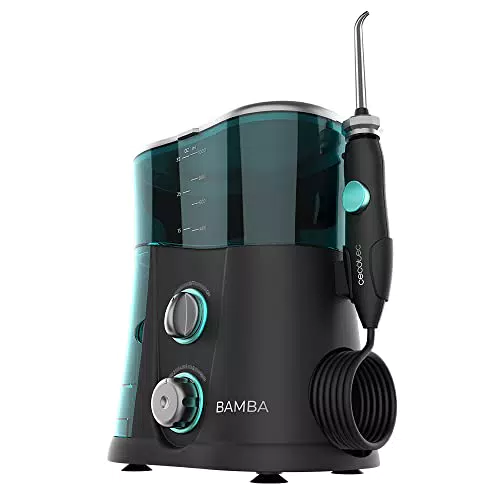 Cecotec Munddusche Bamba ToothCare 1200 Jet Pro - Professionelle Munddusche mit LED-Anzeige und UV-Desinfektion