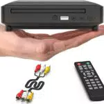 Mini DVD Player für TV mit HDMI/AV Ausgang und USB Eingang - HD 1080P Upscaling, Alle Regionen frei - Fehlerkorrektur - PAL/NTSC System - DVD CD Player