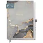 Chäff Organizer Day by Day 2024 A5 1 Tag 1 Seite, Hardcover Tageskalender 2024 A5