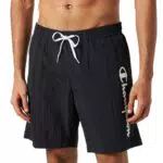 Champion Herren Legacy Beachshorts - Schwarzes Logo - Badehose