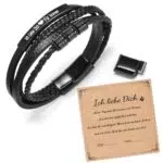 Armband Herren Lederarmband mit Gravur - Persönliches Geschenk für Ihn