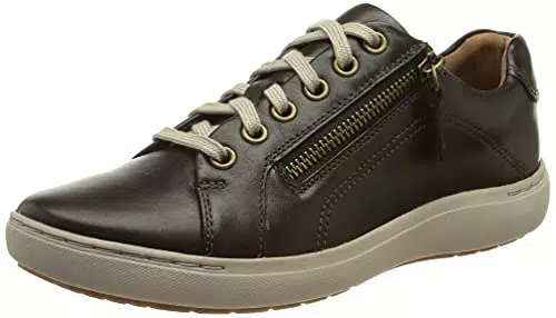 Clarks Damen Sneaker Nalle Lace - Schwarzes Leder