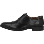 Clarks Herren tilden kasket Derby, Schwarzes Leder