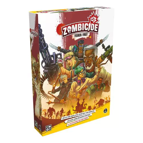 Zombicide: Feuer frei - Kennerspiel Brettspiel für 1-6 Spieler ab 14 Jahren