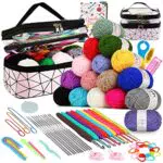 Coopay Häkelset für Anfänger mit Tasche und Strickzubehör